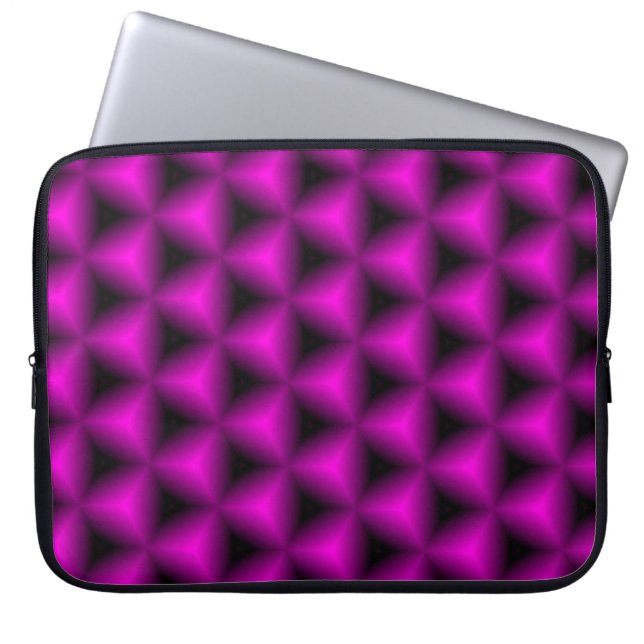 Abstract purple geometric background.abstract, art laptop sleeve (Front)
