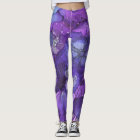 Abstract Purple Glow Leggings