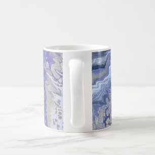 Abstract Purple & Gold Mineral Veins Coffee Mug