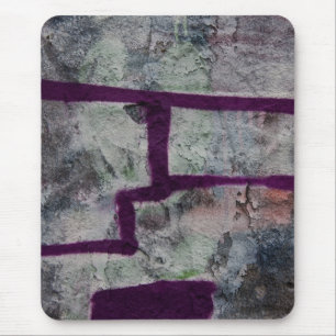 Abstract purple graffiti mouse pad