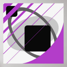 Abstract Purple Gray Off-White Black AP0002