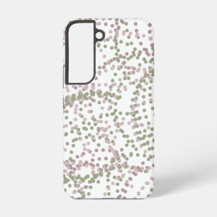 Abstract Purple Green White Dots Samsung Galaxy Case