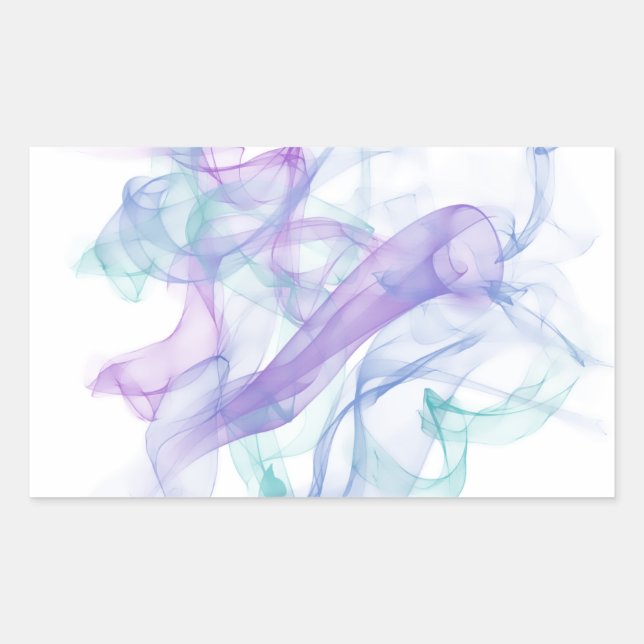 Abstract Purple Haze Rectangular Sticker (Front)