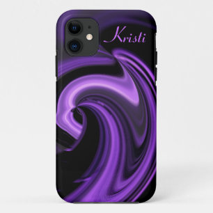 Abstract Purple Heart iPhone 5 case *Personalise*