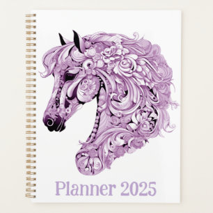 Abstract purple horse planner