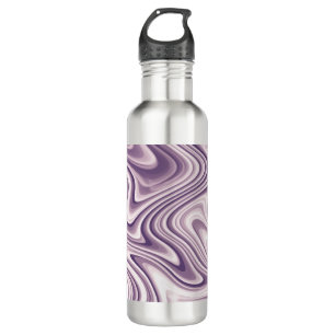 Abstract Purple Liquid Marble 710 Ml Water Bottle