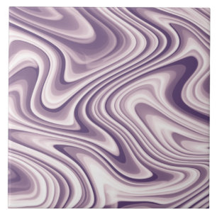 Abstract Purple Liquid Marble Ceramic Tile
