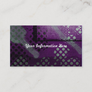 Abstract Purple Metallic Grunge Business Cards