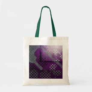 Abstract Purple Metallic Grunge Tote Bag