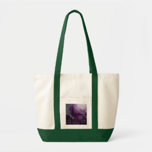 Abstract Purple Metallic Grunge Tote Bag