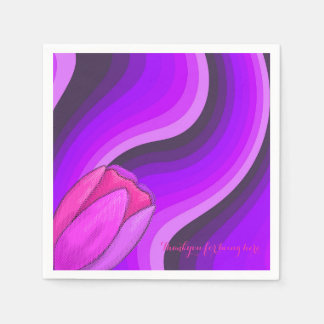 Abstract purple napkin