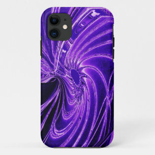 Abstract Purple Neon Flower iPhone 5 Case