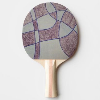 Abstract Purple Ping Pong Paddle