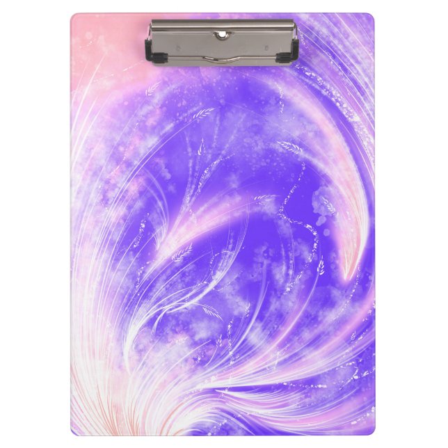 Abstract Purple pink  Dandelions & fireflies  Clipboard (Front)