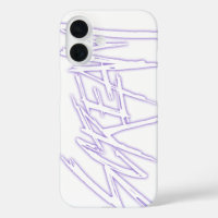 Abstract Purple Scream Lettering Secret Image