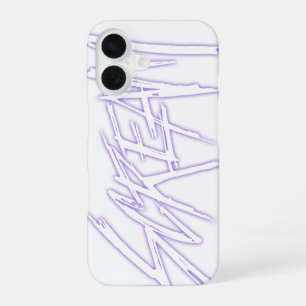 Abstract Purple Scream Lettering Secret Image iPhone 16 Case