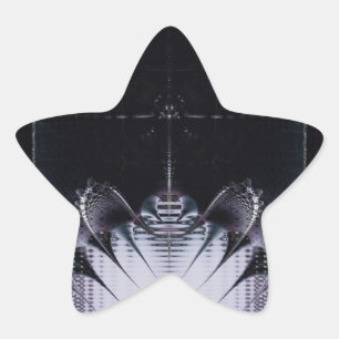 Abstract Purple Star Sticker