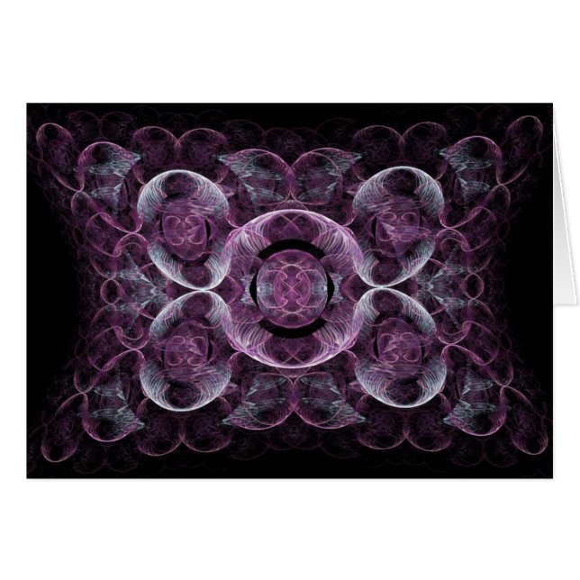 Abstract Purple Swirls Fractal Art Design Gifts (Front Horizontal)