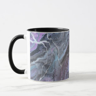 Abstract Purple & Teal Flow Mug