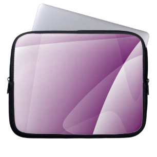 Abstract Purple White Neoprene Laptop Sleeve 10''