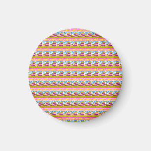 Abstract Purple Yacht Magnet