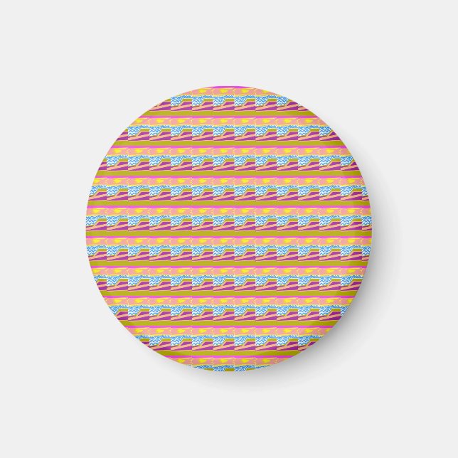 Abstract Purple Yacht Magnet (Front)
