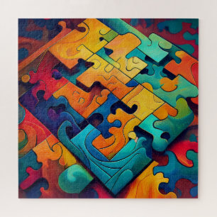 Abstract Puzzle Pieces