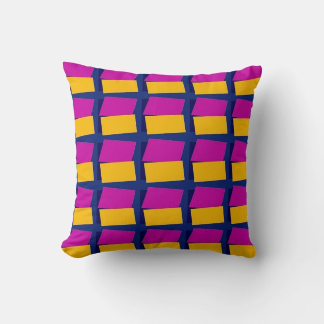 Abstract Quilt Squares Cushion (Front)