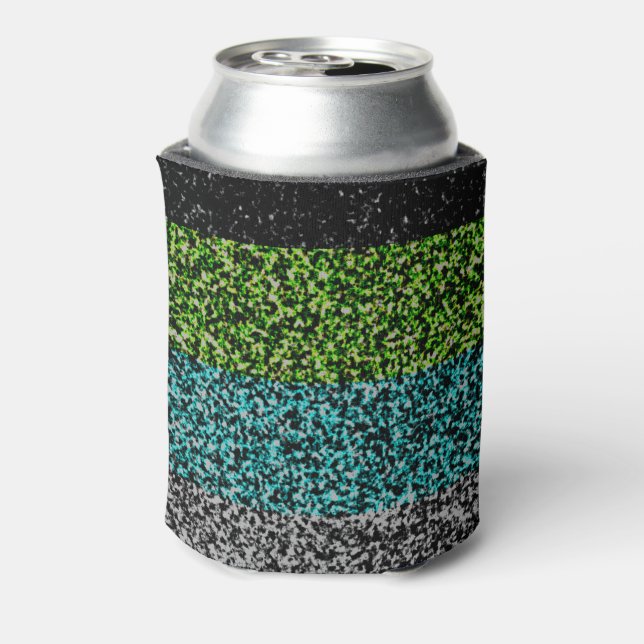 Abstract Quioromantic Pride Flag      Can Cooler (Can Back)