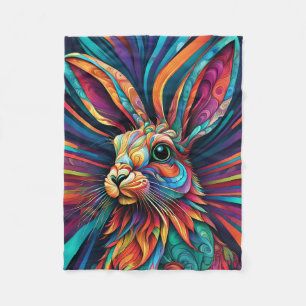 ABSTRACT RABBIT BLANKET