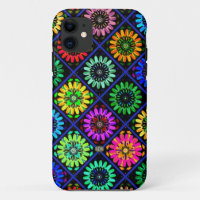 Abstract Radiant Flowers with Surreal Blooms
