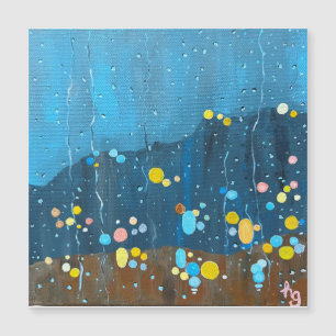Abstract Rain Painting
