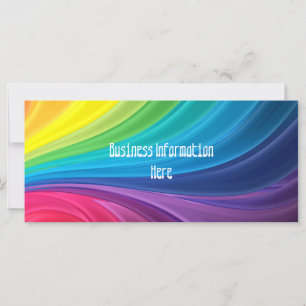 Abstract Rainbow 2012 Calendar Bookmark Rack Card