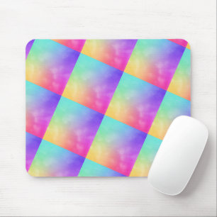 Abstract Rainbow Angled Design Mouse Pad