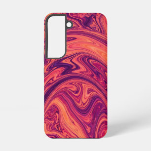 Abstract Rainbow Arc Sunset Orange Samsung Cases