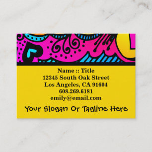 Abstract Rainbow Art High Fashion Boutique Design Business Card
