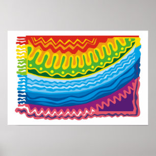 Abstract Rainbow Art Posters