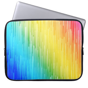 Abstract Rainbow Colour Lines Pattern Laptop Sleev Sleeve