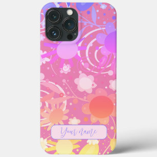 Abstract Rainbow Colourful Modern Personalised iPhone 13 Pro Max Case