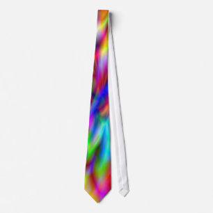 Abstract Rainbow Colours Tie