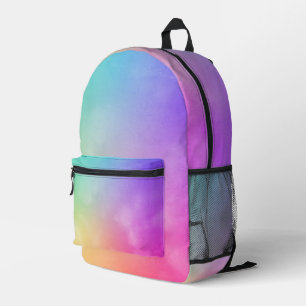Abstract Rainbow Design Printed Backpack