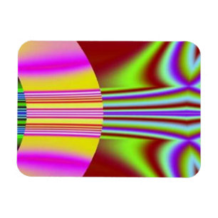 Abstract Rainbow Guitar Magnet