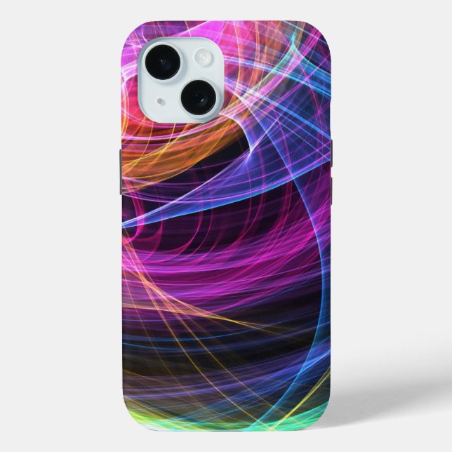 Abstract Rainbow lights vortex lights Case-Mate iPhone Case (Back)