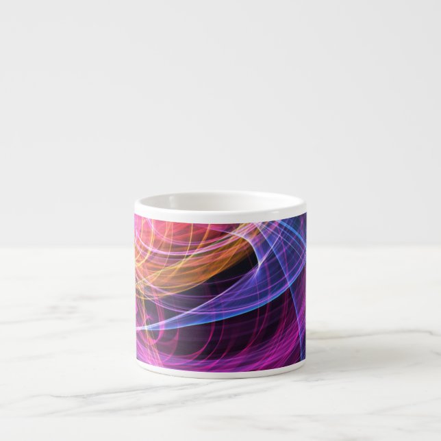 Abstract Rainbow lights vortex lights Espresso Cup (Front)