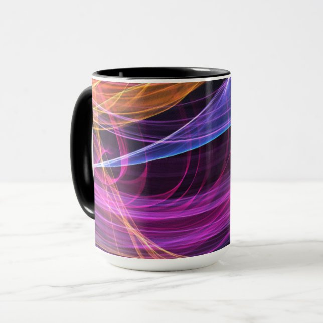 Abstract Rainbow lights vortex lights Mug (Front Left)
