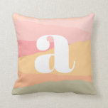 Abstract Rainbow Mountain Watercolor Landscape Cushion<br><div class="desc">An elegant watercolor abstract landscape.</div>