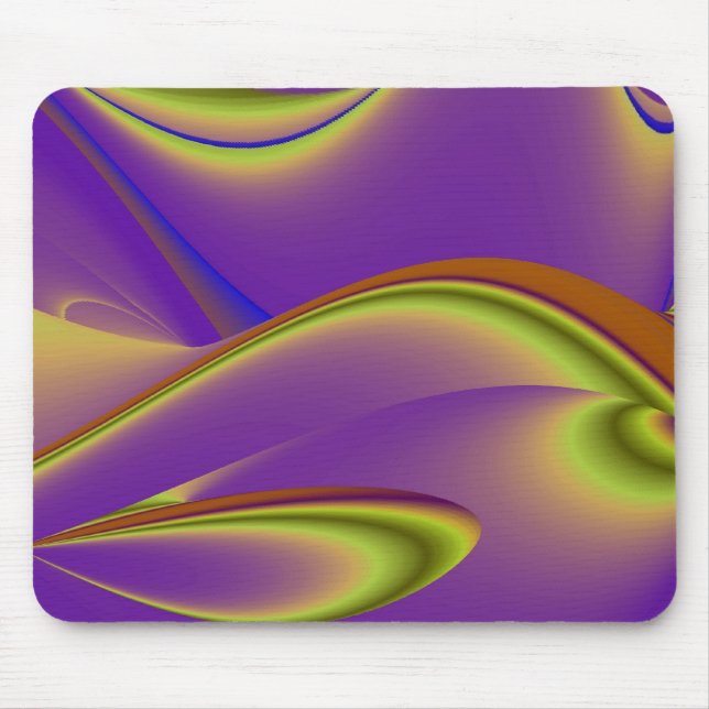 Abstract rainbow mouse pad (Front)