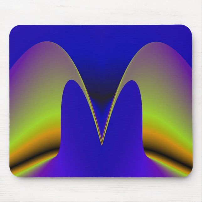 Abstract Rainbow Mouse Pad (Front)