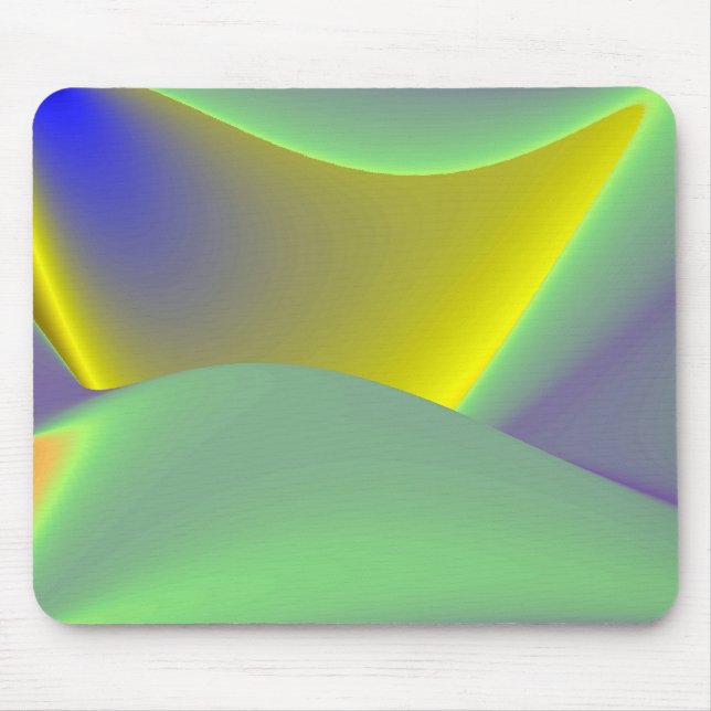 Abstract Rainbow Mouse Pad (Front)