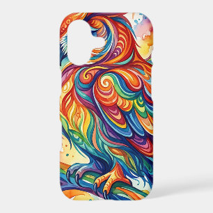 Abstract Rainbow Owl Branch iPhone Cases